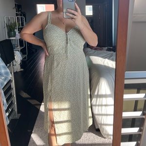 Abercrombie cinch front midi dress
